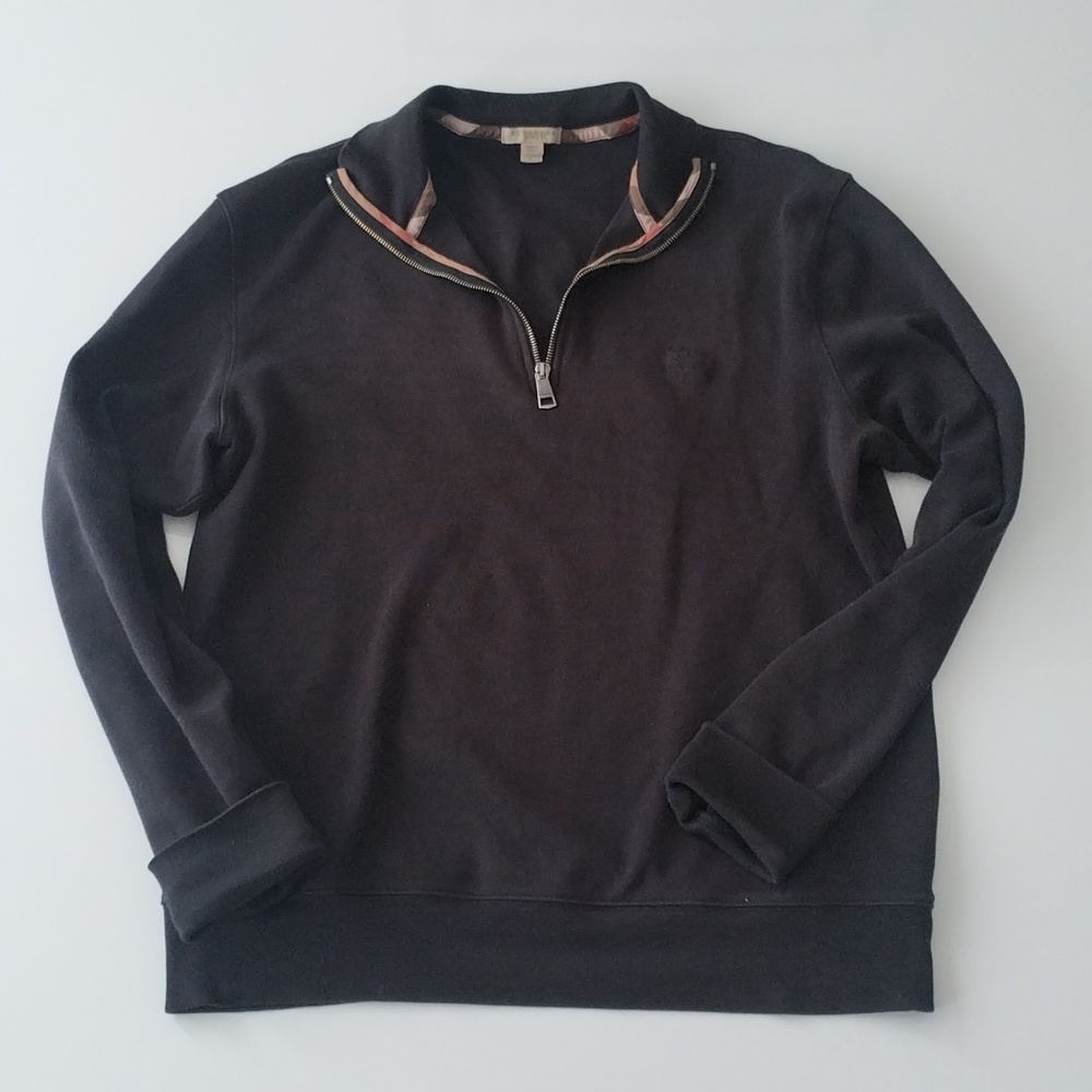 Burberry Cotton 1/4 Zip Sweater
